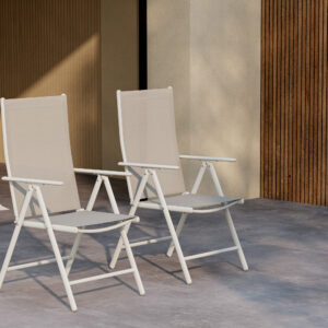 Break – Chaise de salle à manger – Beige – 62 x 108 x 55 cm