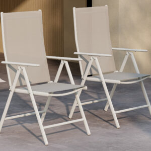 Break – Chaise de salle à manger – Beige – 62 x 108 x 55 cm