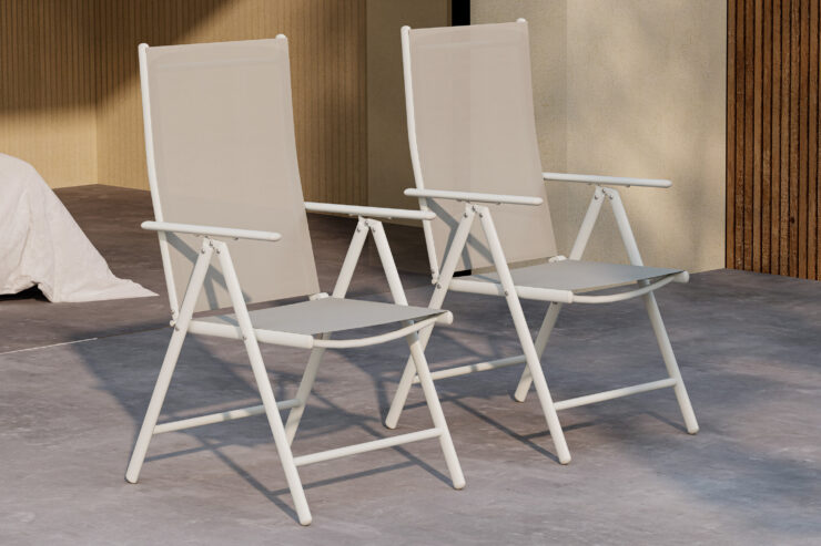 Break – Chaise de salle à manger – Beige – 62 x 108 x 55 cm