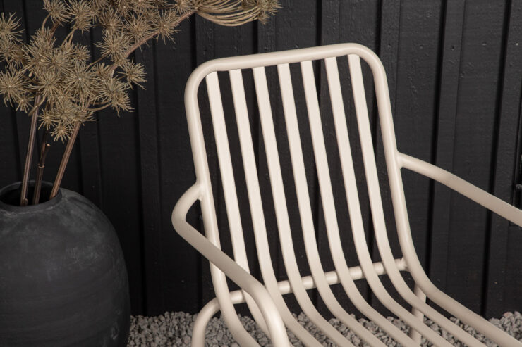 Peking – Chaise de salle à manger – Beige – 64 x 85 x 57 cm