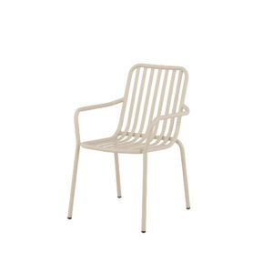 Peking – Chaise de salle à manger – Beige – 64 x 85 x 57 cm