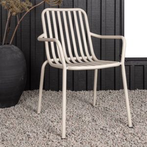 Peking – Chaise de salle à manger – Beige – 64 x 85 x 57 cm