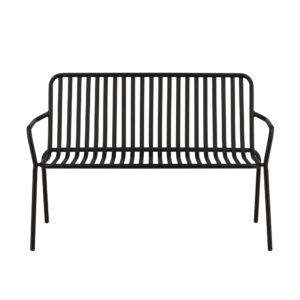 Peking – Bench Sofa – Noir – 64 x 85 x 130 cm