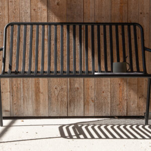 Peking – Bench Sofa – Noir – 64 x 85 x 130 cm