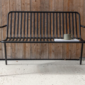 Peking – Bench Sofa – Noir – 64 x 85 x 130 cm
