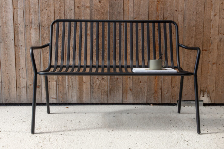 Peking – Bench Sofa – Noir – 64 x 85 x 130 cm