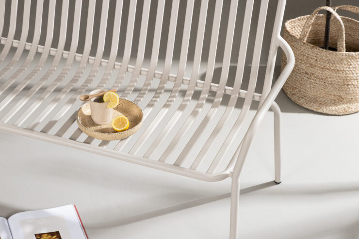 Peking – Bench Sofa – Beige – 64 x 85 x 130 cm