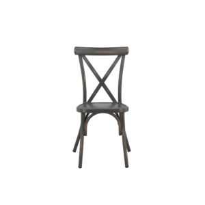 Tablas – Chaise de salle à manger – Gris foncé – 48 x 88 x 48 cm