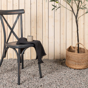 Tablas – Chaise de salle à manger – Gris foncé – 48 x 88 x 48 cm