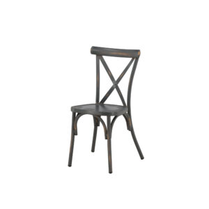 Tablas – Chaise de salle à manger – Gris foncé – 48 x 88 x 48 cm