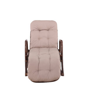 Nella – Bain de soleil – Noyer foncé – 177 x 101 x 67 cm