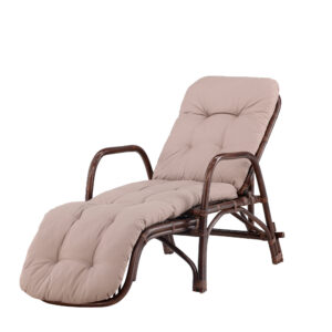 Nella – Bain de soleil – Noyer foncé – 177 x 101 x 67 cm