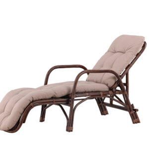 Nella – Bain de soleil – Noyer foncé – 177 x 101 x 67 cm
