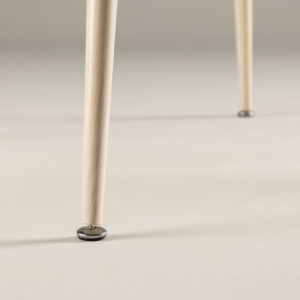 Plaza – Table à manger ronde – Blanchi – ⌀100 cm