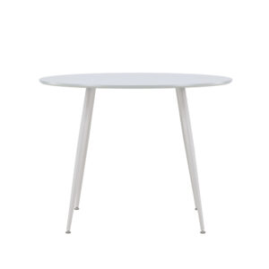 Plaza – Table à manger ronde – Gris – ⌀100 cm