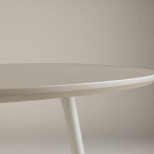 Plaza – Table à manger ronde – Beige – ⌀120 cm
