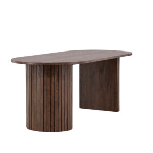 Härön – Table à manger ovale – Moka – 200 x 90 cm