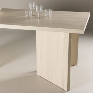 Bassholmen – Table à manger rectangulaire – Blanchi – 180 x 90 cm