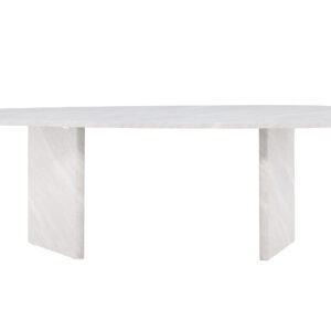 Grönvik – Table à manger ovale – Blanc – 220 x 100 cm