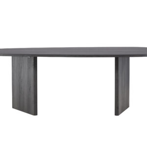 Grönvik – Table à manger ovale – Noir – 220 x 100 cm