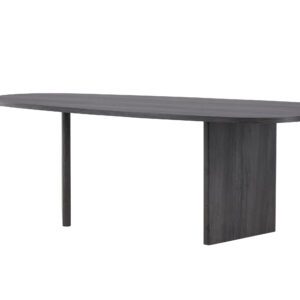 Grönvik – Table à manger ovale – Noir – 220 x 100 cm