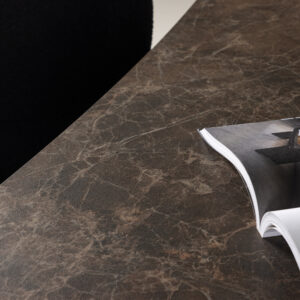 Eleonora – Table à manger ovale – Marron – 230 x 100 cm