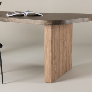 Eleonora – Table à manger ovale – Marron – 230 x 100 cm