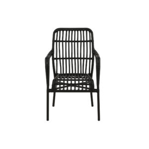 Rizal – Fauteuil lounge – Noir – 64 x 90 x 57 cm