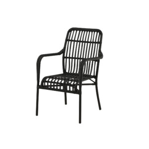 Rizal – Fauteuil lounge – Noir – 64 x 90 x 57 cm