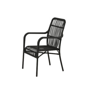 Rizal – Fauteuil lounge – Noir – 64 x 90 x 57 cm