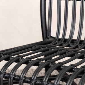 Rizal – Fauteuil lounge – Noir – 64 x 90 x 57 cm