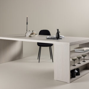 Mika – Table à manger rectangulaire – Blanchi – 230 x 110 cm