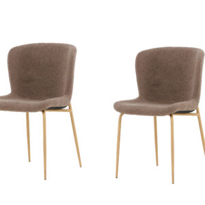 Modesto – Chaise de salle à manger – Marron, Moka – 54 x 80 x 48 cm