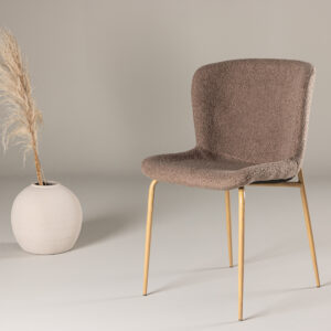 Modesto – Chaise de salle à manger – Marron, Moka – 54 x 80 x 48 cm