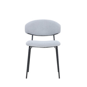 Chico – Chaise de salle à manger – Bleu, Noir – 59 x 79 x 50 cm