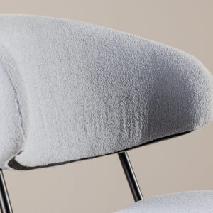 Chico – Chaise de salle à manger – Bleu, Noir – 59 x 79 x 50 cm
