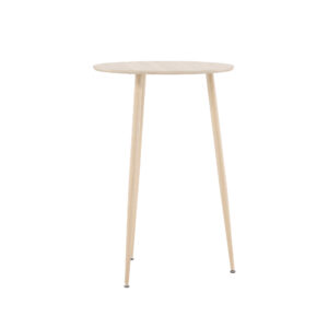 Plaza – Table de bar – Blanchi – ⌀70 cm