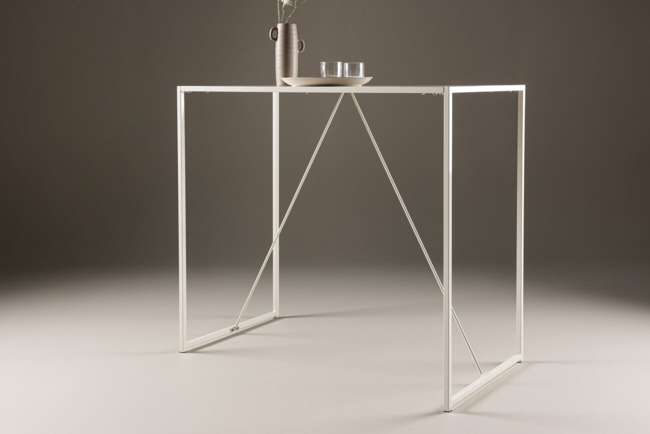 Brea – Table de bar – Beige – 120 x 60 cm