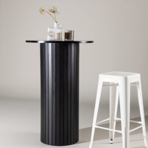 Härön – Table de bar – Noir – ⌀70 cm