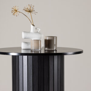 Härön – Table de bar – Noir – ⌀70 cm