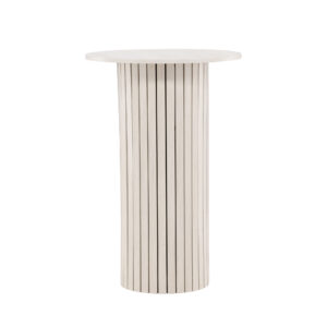 Härön – Table de bar – Blanchi – ⌀70 cm