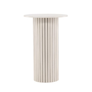Härön – Table de bar – Blanchi – ⌀70 cm