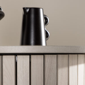 Härön – Table de bar – Blanchi – ⌀70 cm
