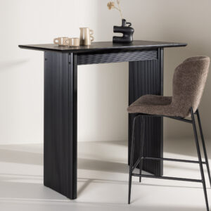 Vail – Table de bar – Noir – 120 x 60 cm