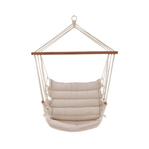 Tapaz – Porch Swing – Naturel, Blanc – 120 x 70 cm