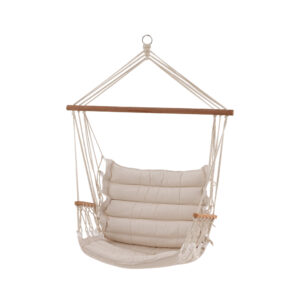 Tapaz – Porch Swing – Naturel, Blanc – 120 x 70 cm