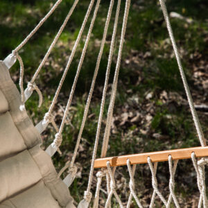 Tapaz – Porch Swing – Naturel, Blanc – 120 x 70 cm