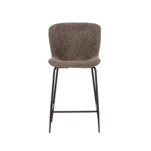 Modesto – Chaise de bar – Marron, Noir – 59 x 100 x 50 cm