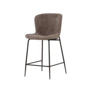 Modesto – Chaise de bar – Marron, Noir – 59 x 100 x 50 cm