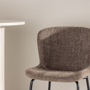 Modesto – Chaise de bar – Marron, Noir – 59 x 100 x 50 cm